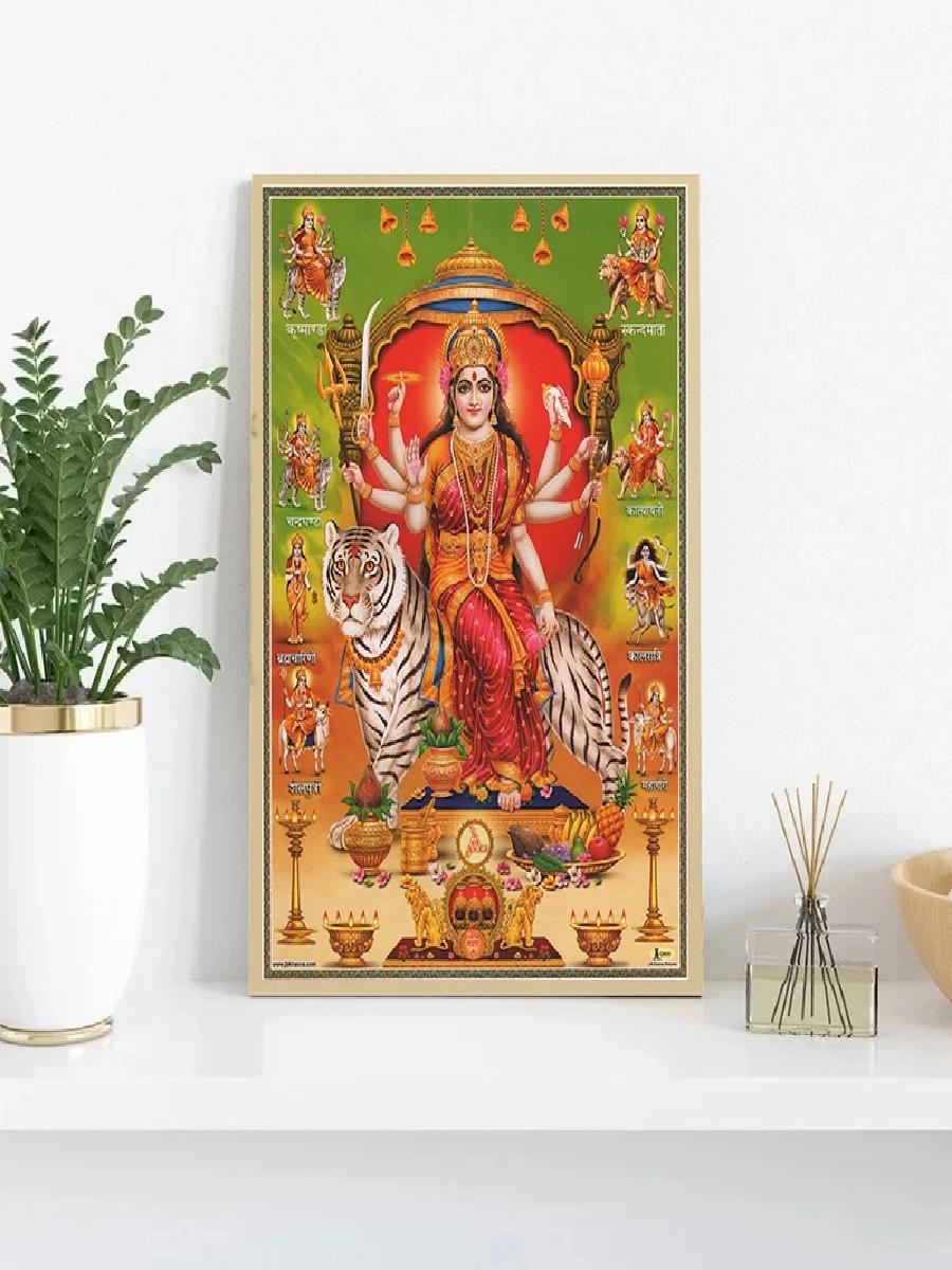 Durga Goddess Vintage Indian G - Home Decor Indonesia recension och pris