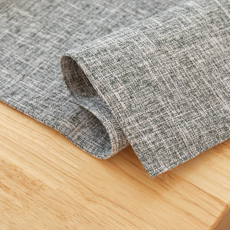 New Thick Linen Solid Color Li - Linen Table Runner recension och pris