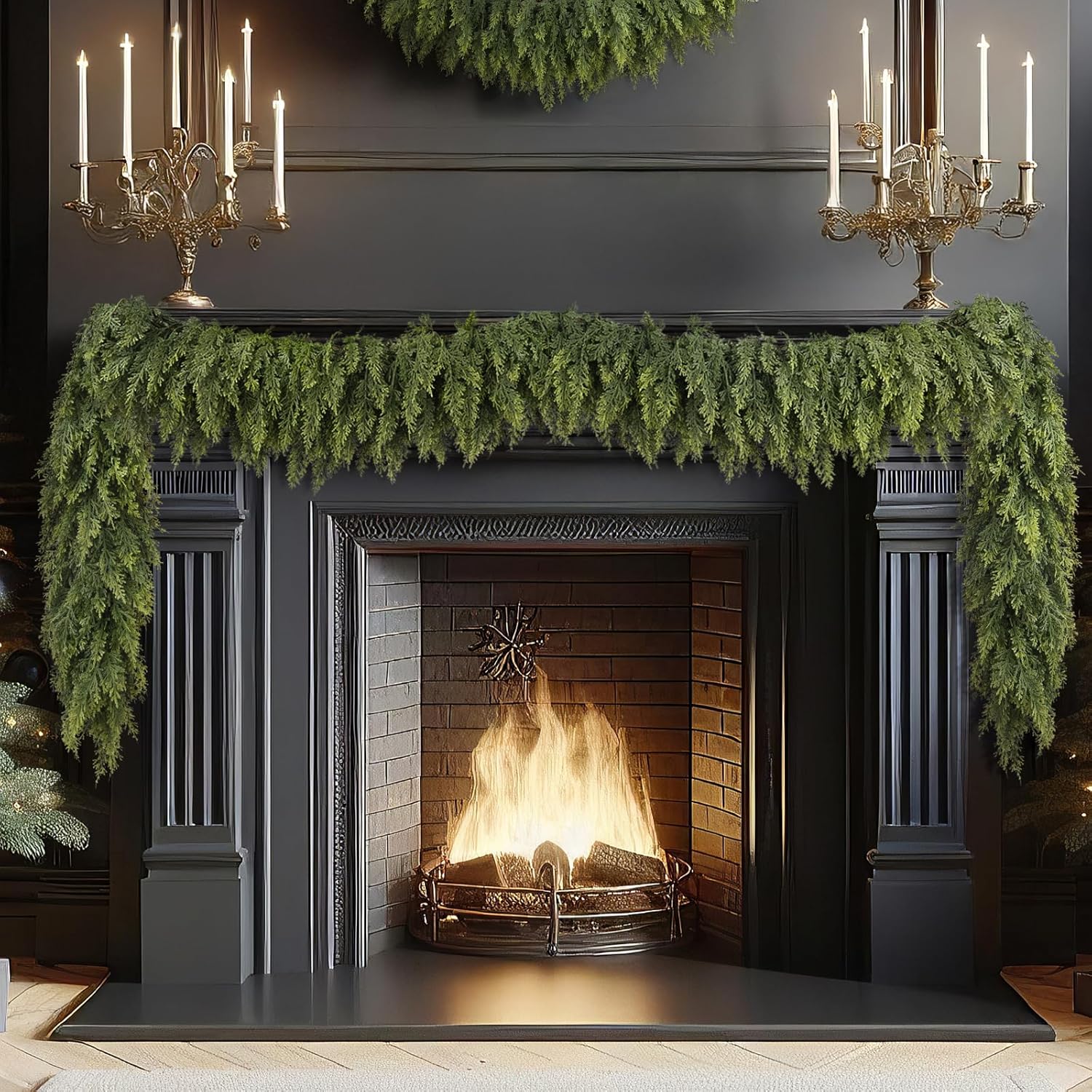 Artificial Plants Christmas Tr - Rattan Plant Basket recension och pris