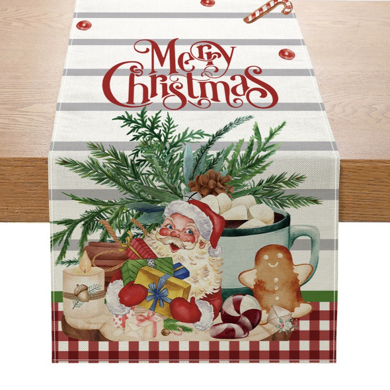 Christmas Table Runner New Xma - Linen Table Runner recension och pris