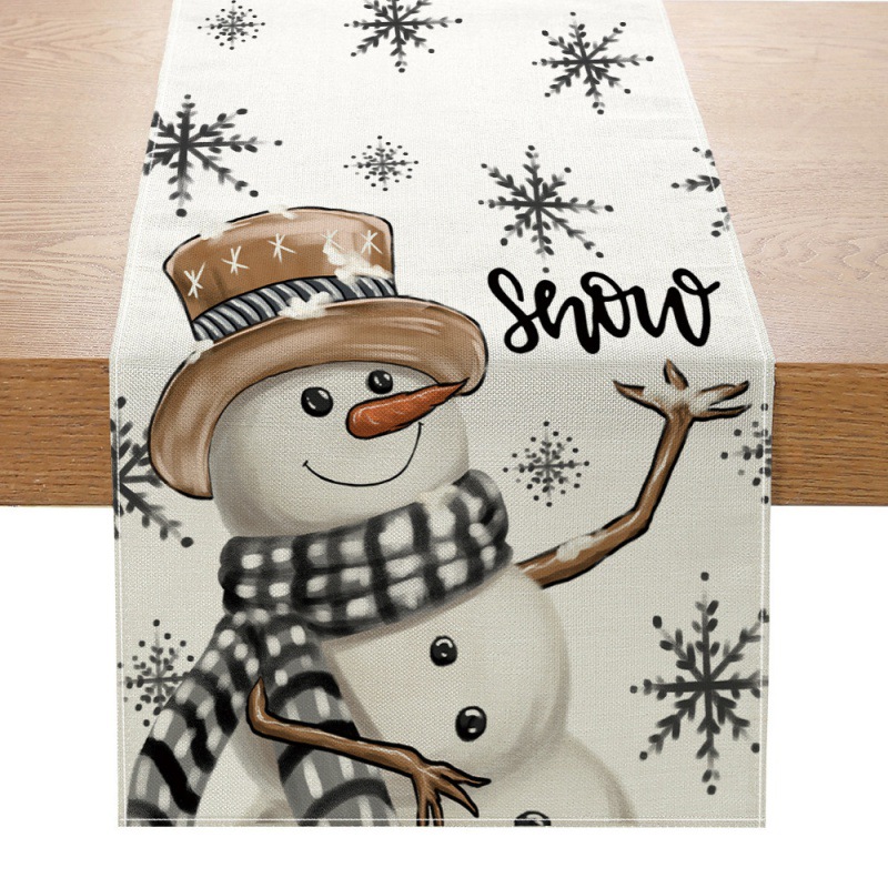 Christmas Table Runner New Xma - Linen Table Runner recension och pris