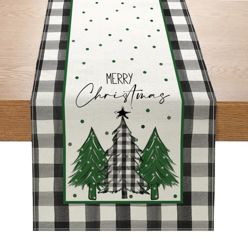 Christmas Table Runner New Xma - Linen Table Runner recension och pris