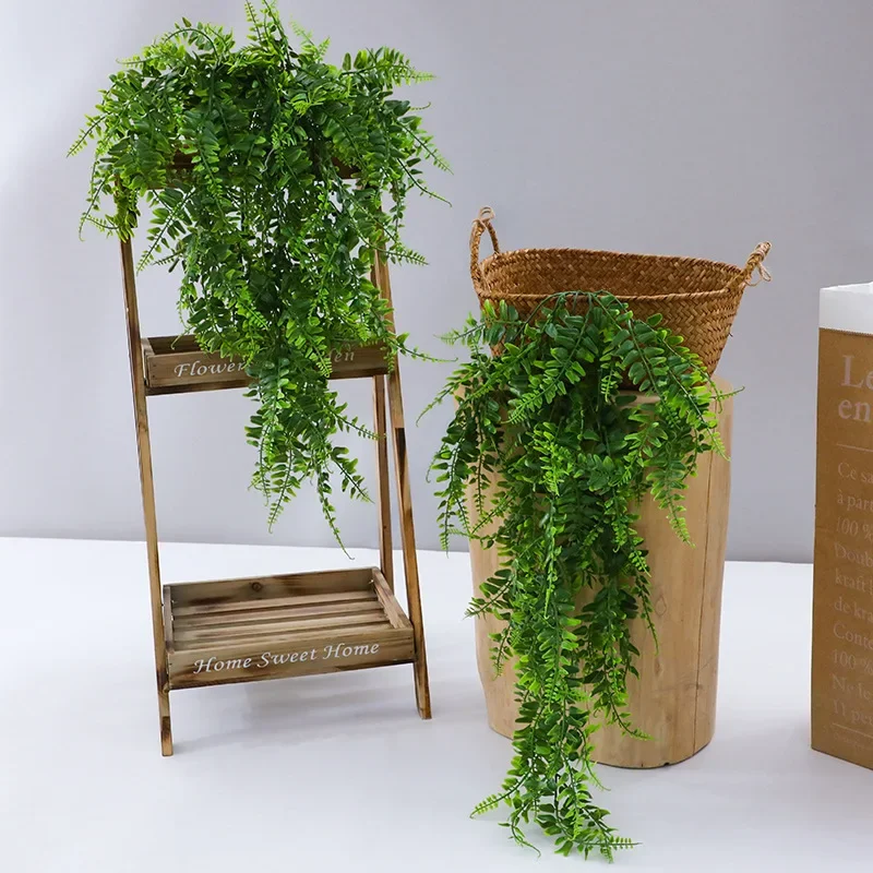 Artificial Hanging Plants 32 I - Rattan Plant Basket recension och pris