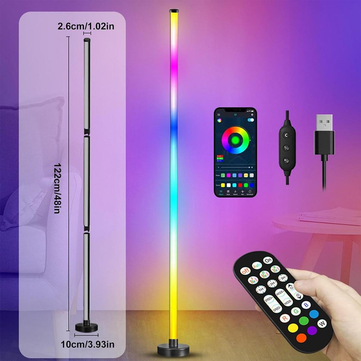 RGB Floor Lamp Colorful Room D - Home Decor Free App recension och pris