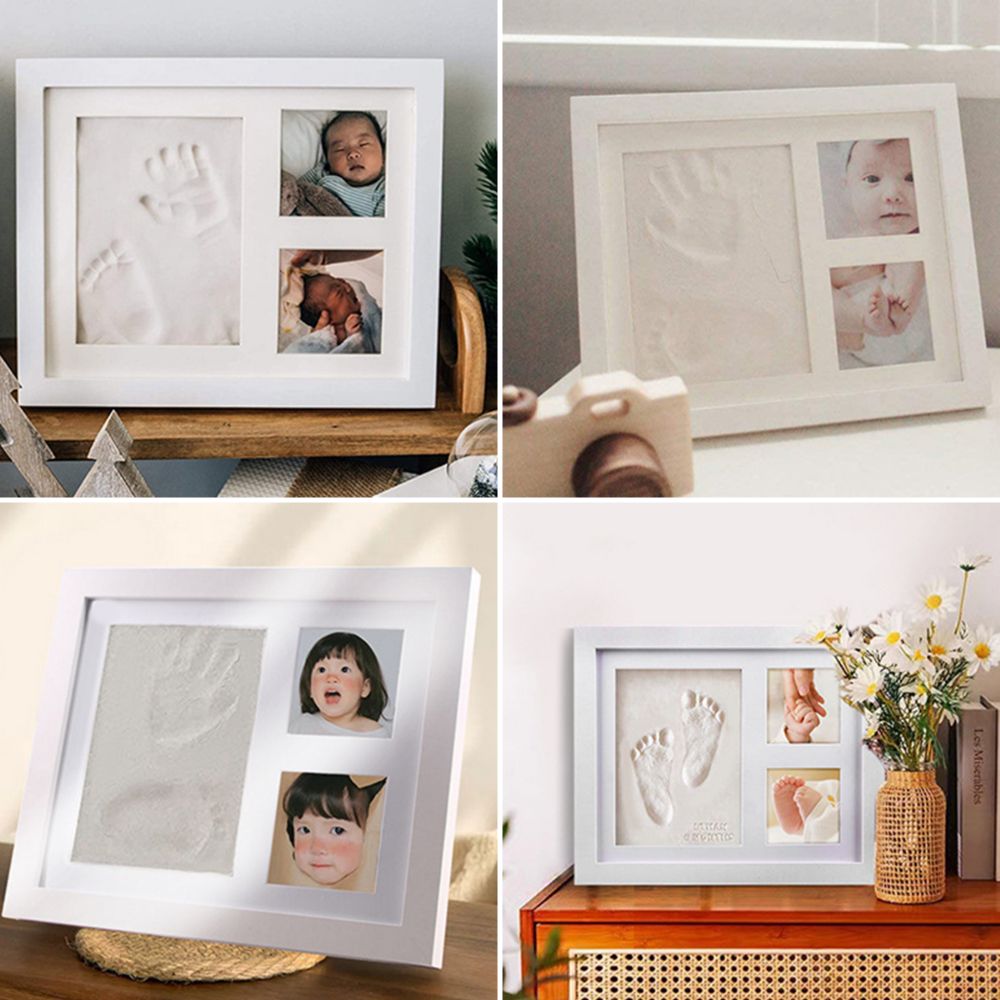 Imprint Clay Baby Hand and Foo - Bamboo Photo Frame recension och pris
